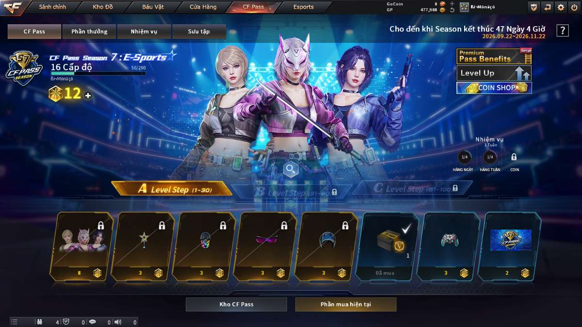 shop acc cf uy tin gia re